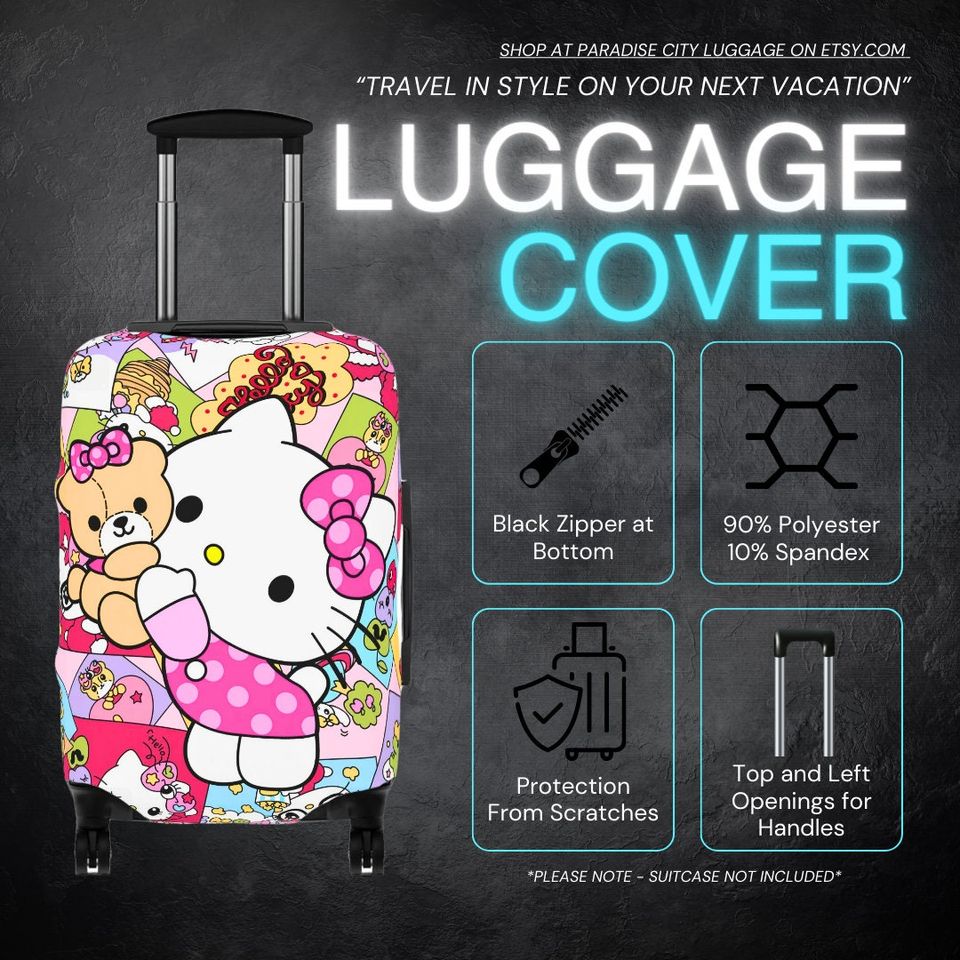 Hello Kitty Luggage Cover - Cartoon Luggage Cover