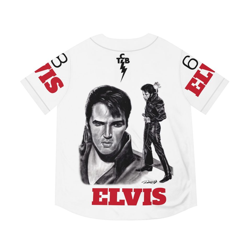 The King Rock And Roll Elvis Presley Baseball Jersey