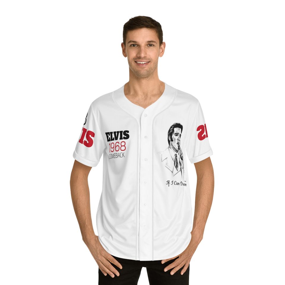 The King Rock And Roll Elvis Presley Baseball Jersey