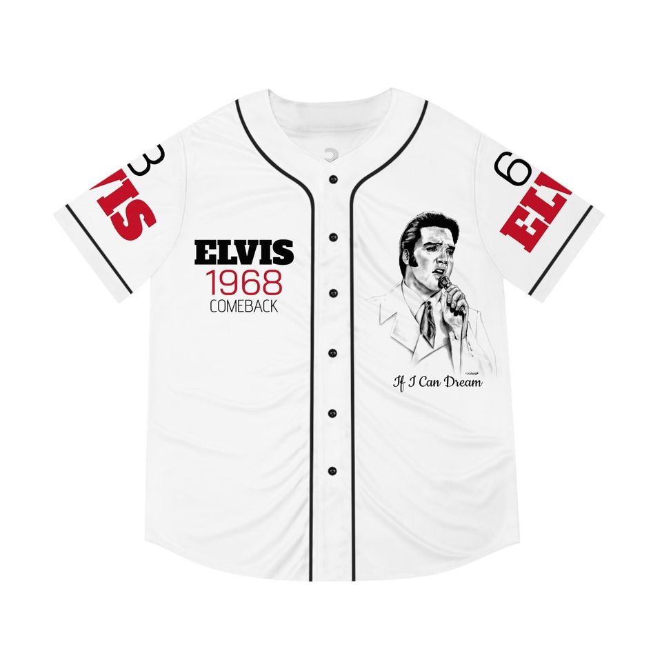 The King Rock And Roll Elvis Presley Baseball Jersey