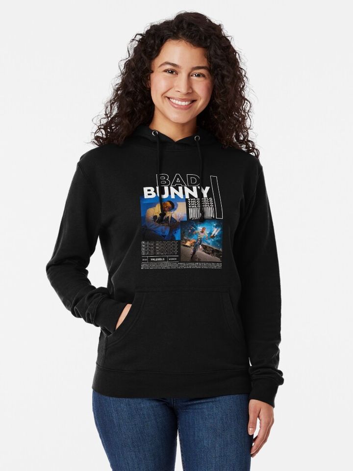 Bad Bunny Vintage 90s Bootleg Lightweight Hoodie