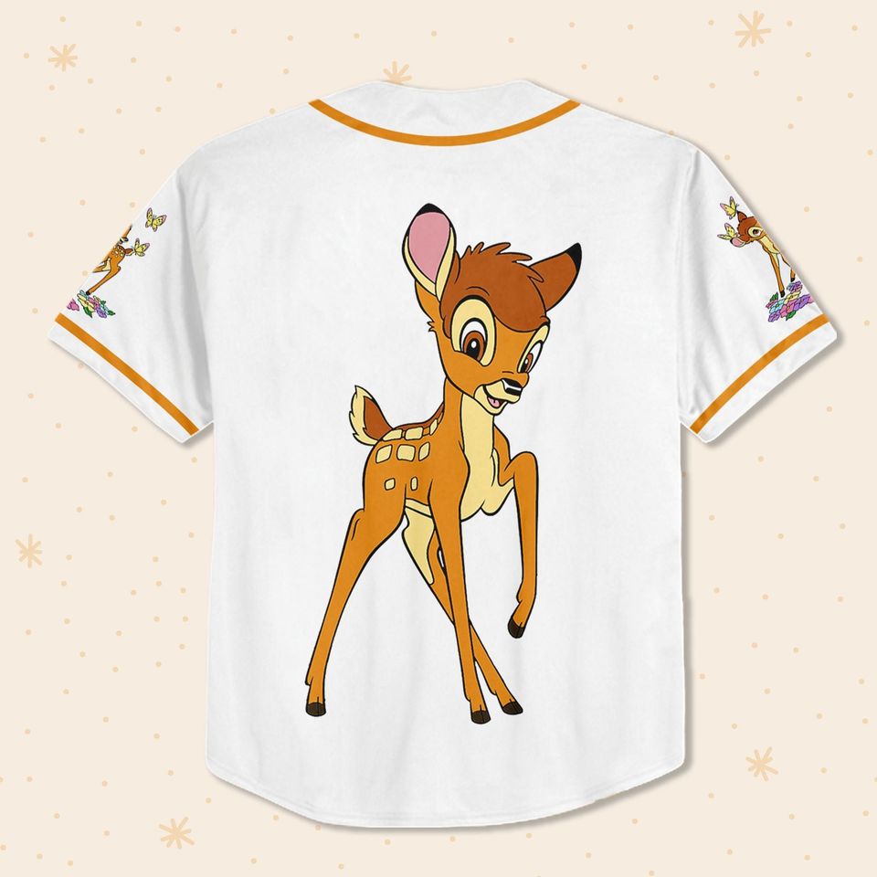 Personalized Disney Bambi Simple Baseball Jersey