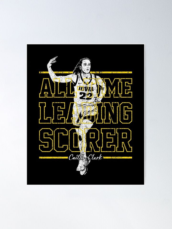 All Time Leading Scorer Caitlin Clark Poster