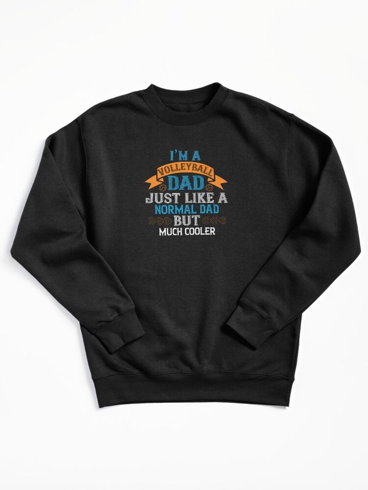 Cool Volleyball Dad Pullover Sweatshirt
