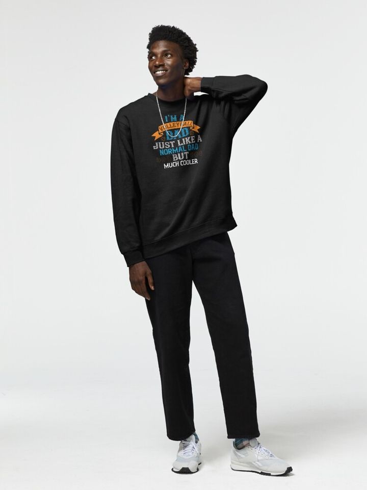 Cool Volleyball Dad Pullover Sweatshirt