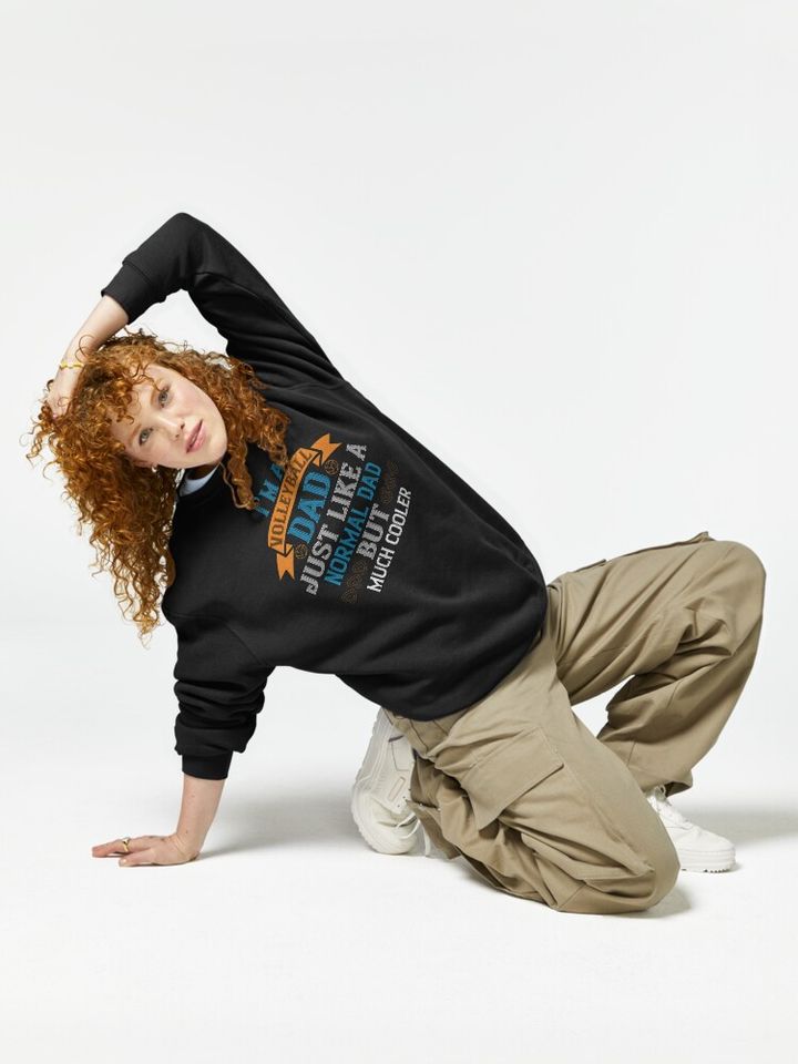 Cool Volleyball Dad Pullover Sweatshirt