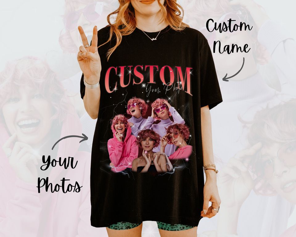CUSTOM Your Own 90s Vintage Bootleg Unisex T-shirt, Bootleg Tee