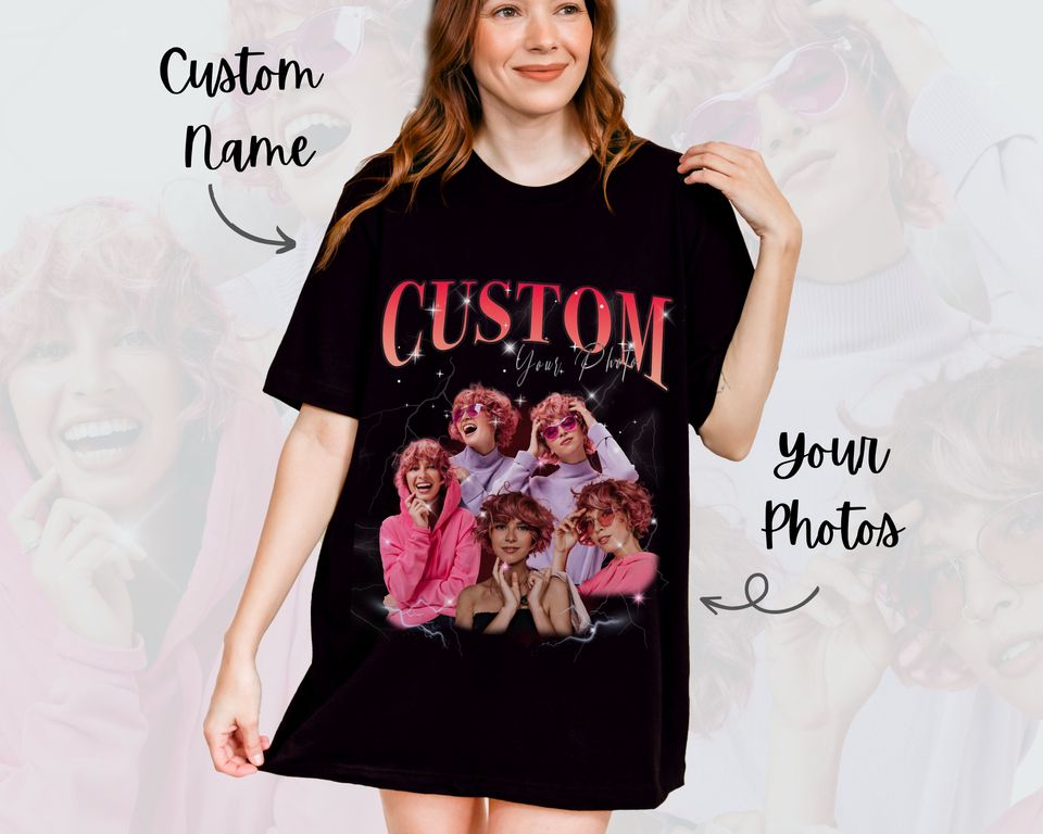 CUSTOM Your Own 90s Vintage Bootleg Unisex T-shirt, Bootleg Tee