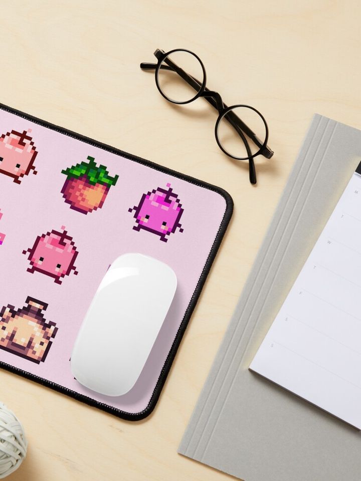 Stardew Valley Pink Junimo Mouse Pad
