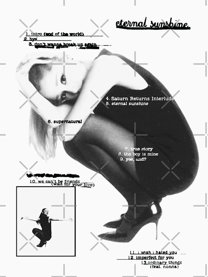 Ariana Eternal Sunshine Tracklist Pullover Hoodie