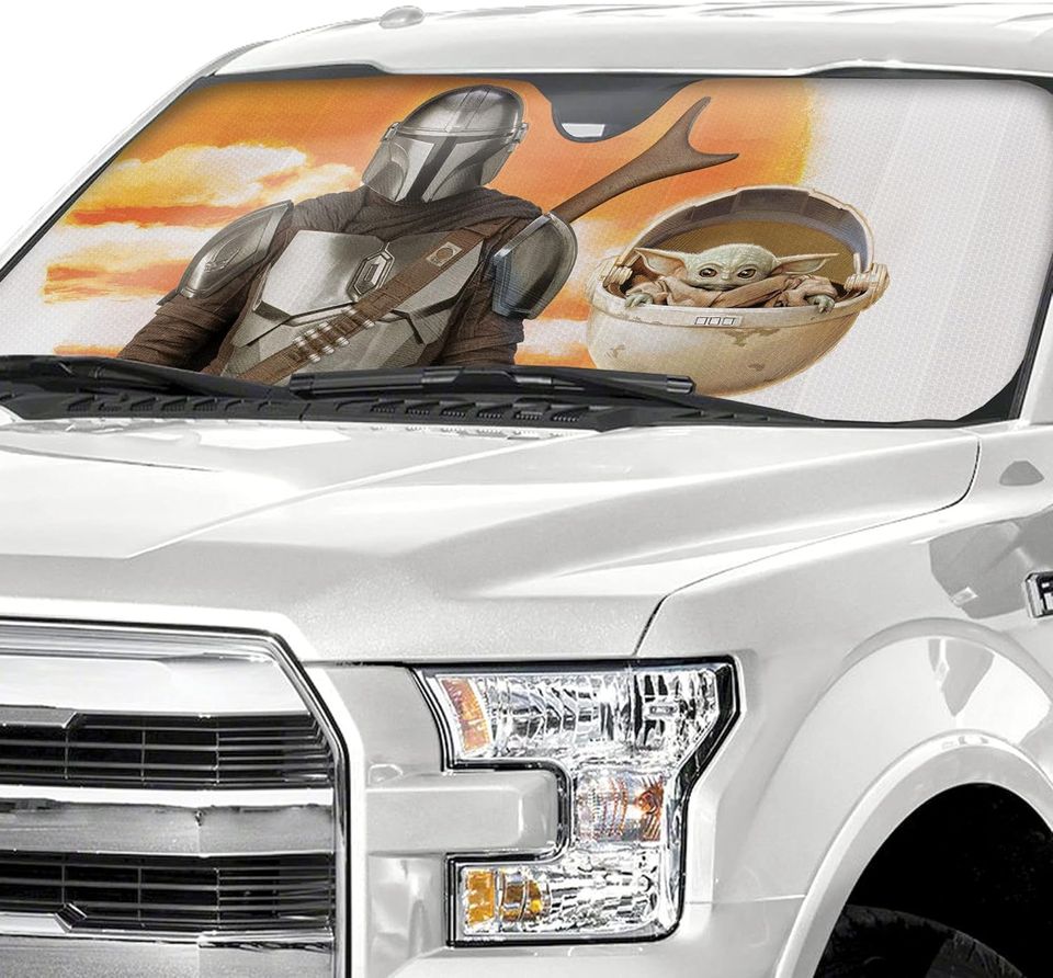 Mandalorian & Grogu Car Sun Shade