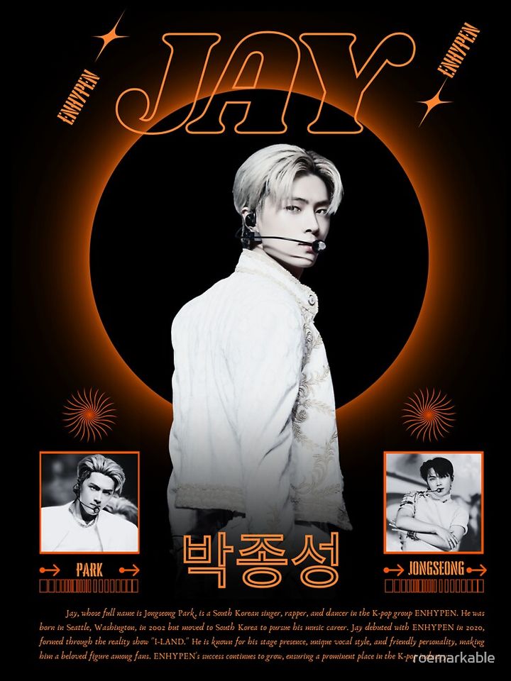 Enhypen Jay (Orange Blood Inspired) Pullover Hoodie