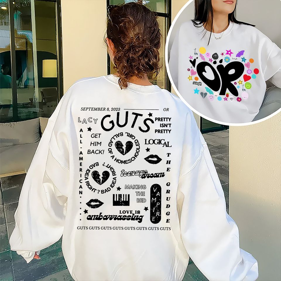 Retro Guts Album Song Olivia Rodrigo Shirt