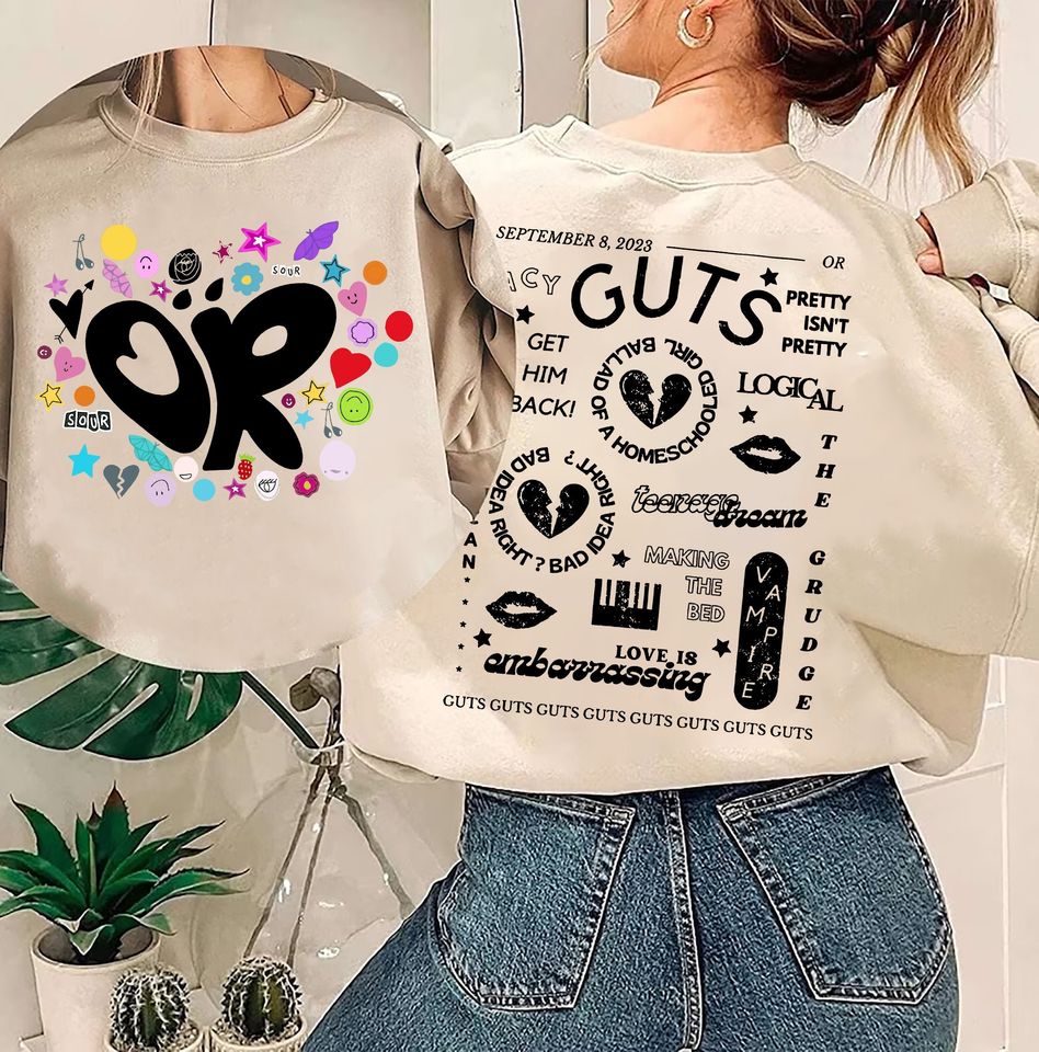 Retro Guts Album Song Olivia Rodrigo Shirt