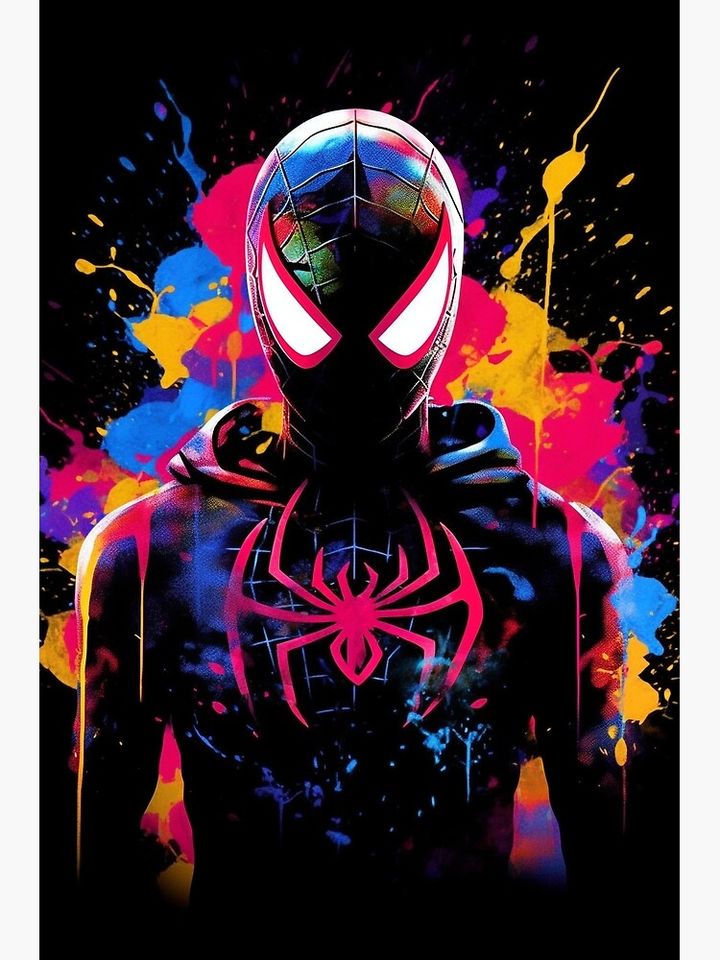Spiderverse Miles Poster, Superhero Poster