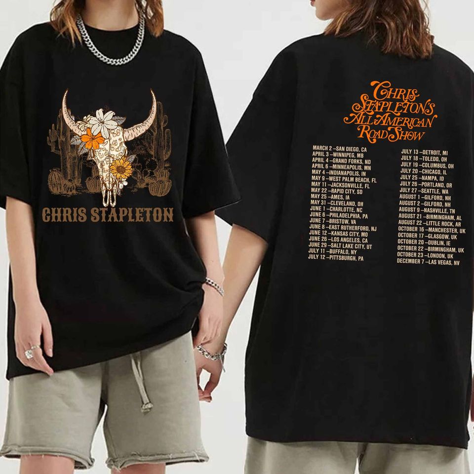 Chris Stapleton All American Road Show 2024 Tour Shirt