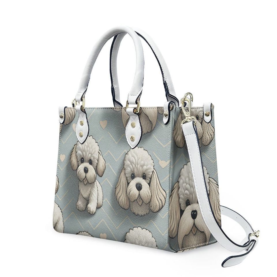Bichon Leather Bags, Dog Lover Gift