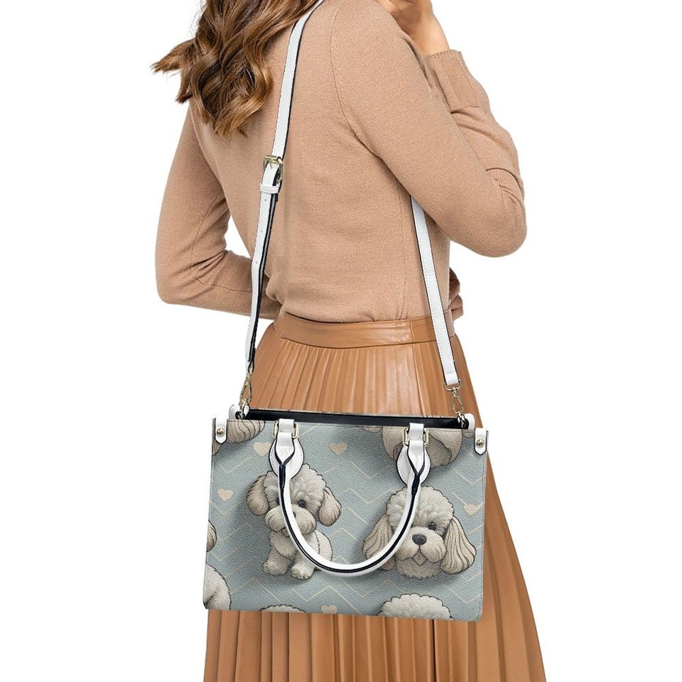 Bichon Leather Bags, Dog Lover Gift