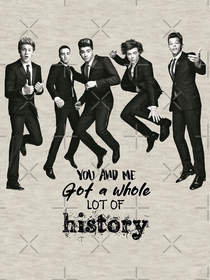 One Direction - HIstory Lyrics Pullover Sweatshirt