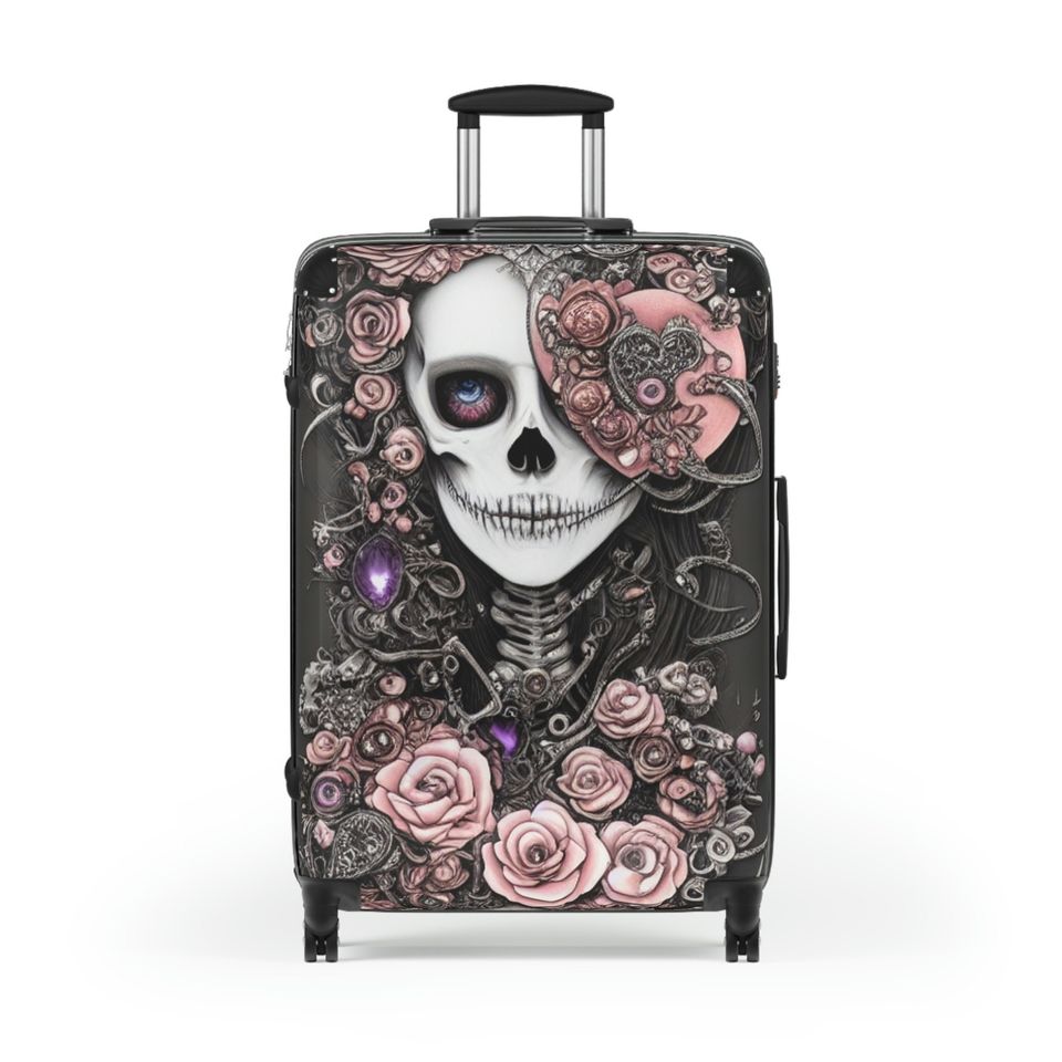 Sugar Skull Carry On Luggage Day of the Dead Suitcase