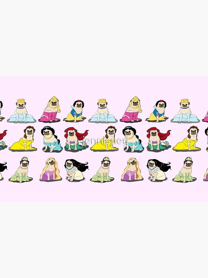 Pug Princesses Version 2 Coffee Mug