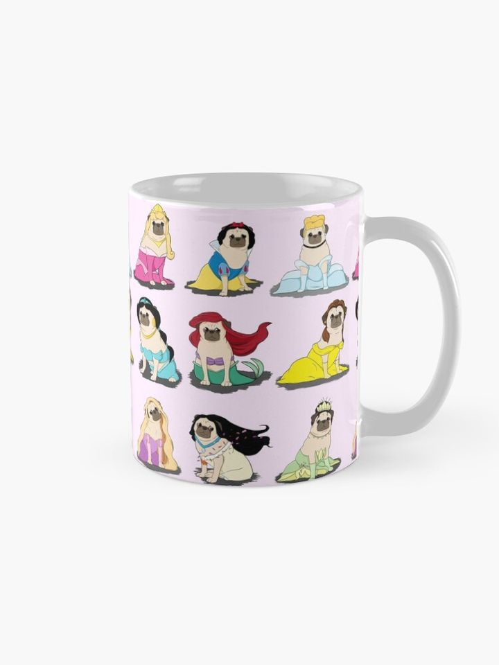 Pug Princesses Version 2 Coffee Mug
