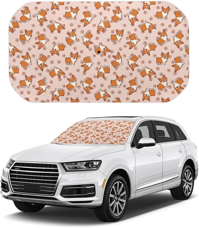 Corgi Car Sunshade, Corgi Lovers Gifts