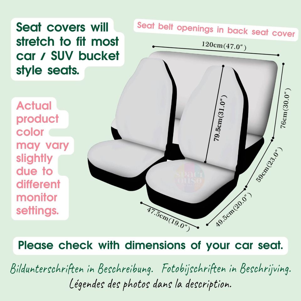 Cottagecore Floral Car Seat Cover