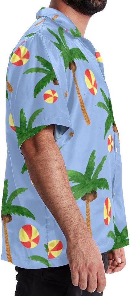 Coconut Trees and Leather Balls Summer Shirts
