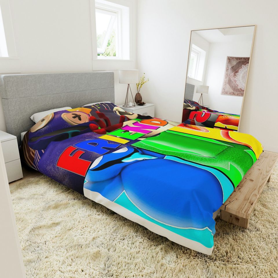 Rainbow Friends Bedding Set, rainbow friends room decor