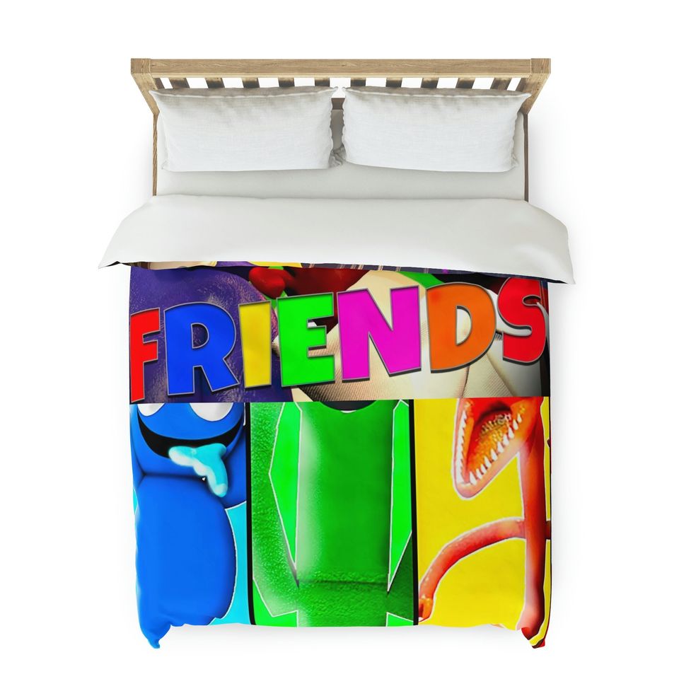 Rainbow Friends Bedding Set, rainbow friends room decor