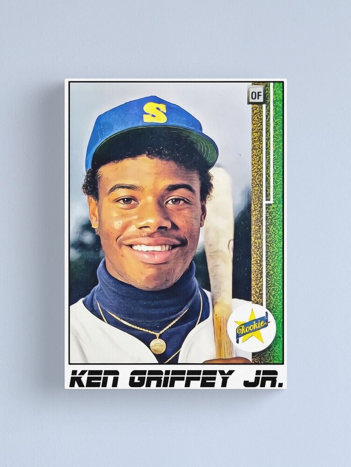 Ken Griffey Jr Canvas, Gift for baseball fan