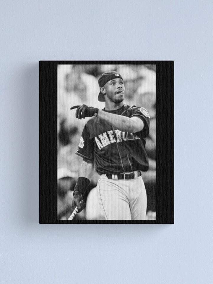 Ken Griffey Jr Canvas, Gift for baseball fan