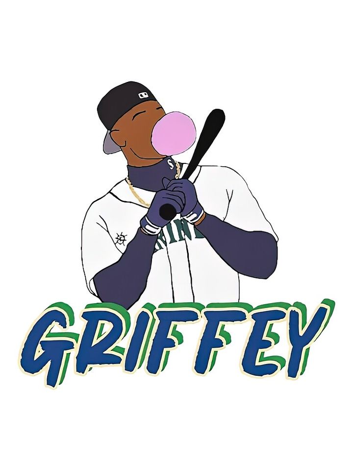 Ken Griffey Jr Canvas, Gift for baseball fan