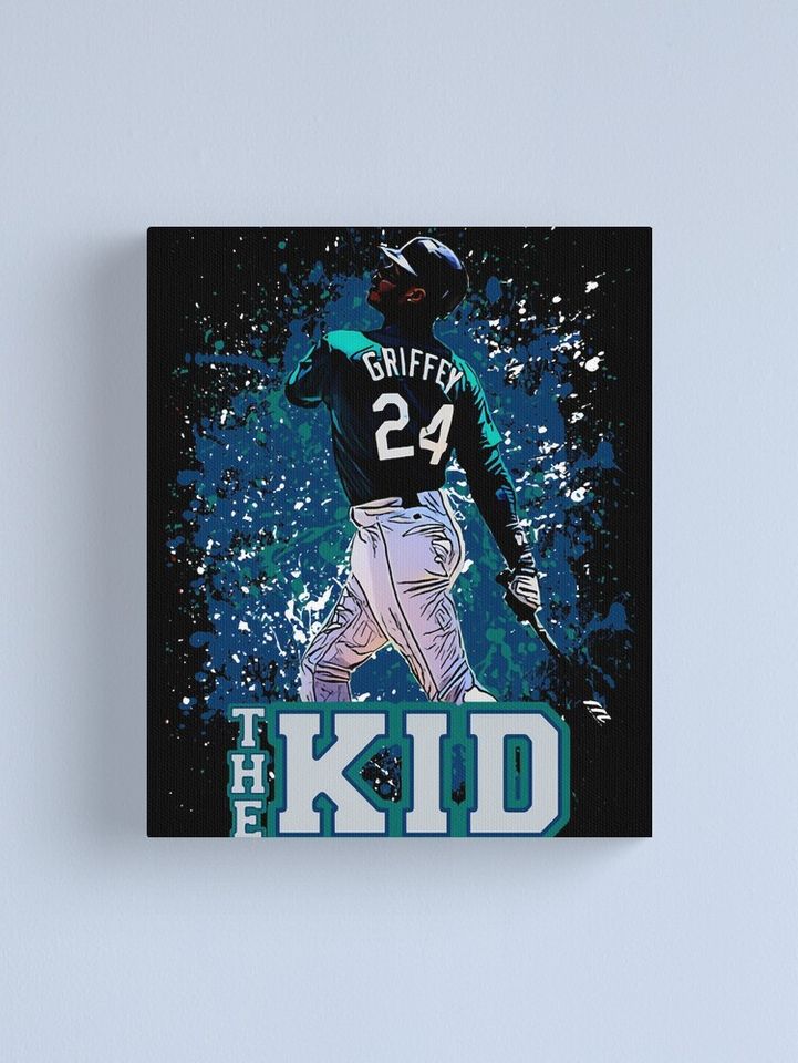Ken Griffey Jr Canvas, Gift for baseball fan