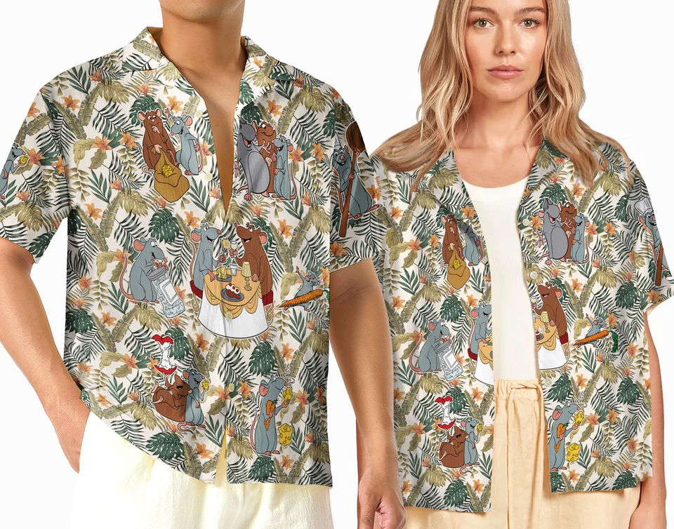 Vintage Disney Ratatouille Hawaiian Shirt Anyone Can Cook Hawaiian Shirt