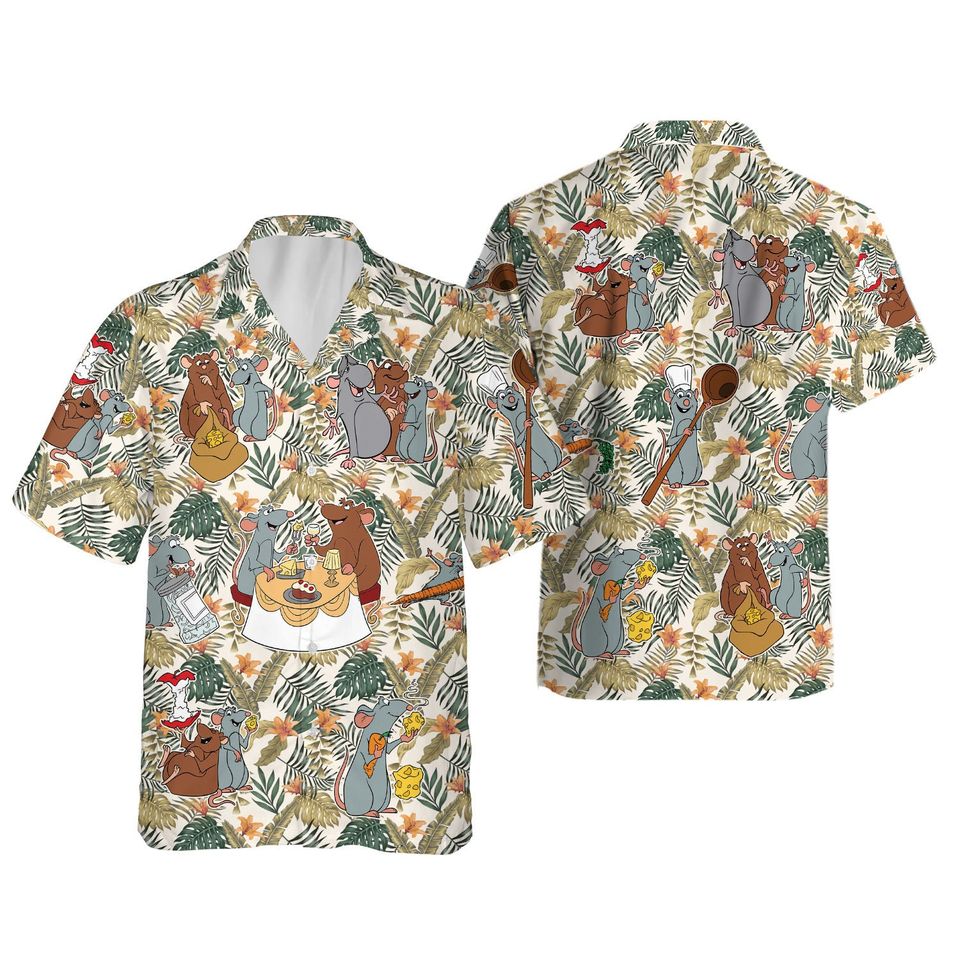 Vintage Disney Ratatouille Hawaiian Shirt Anyone Can Cook Hawaiian Shirt