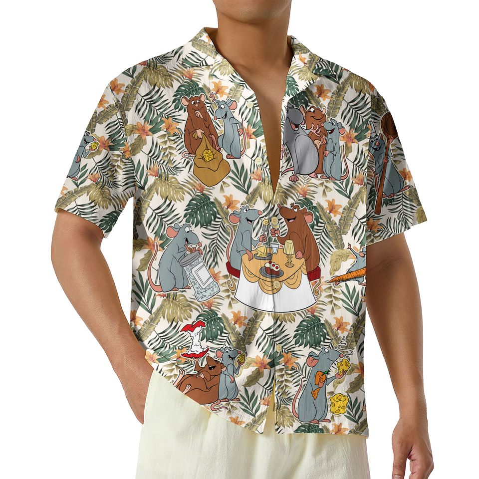 Vintage Disney Ratatouille Hawaiian Shirt Anyone Can Cook Hawaiian Shirt