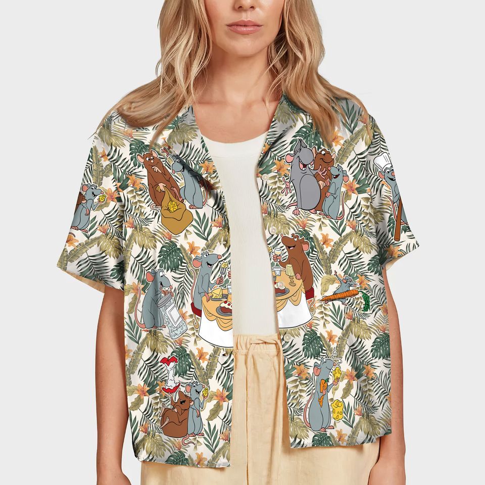 Vintage Disney Ratatouille Hawaiian Shirt Anyone Can Cook Hawaiian Shirt