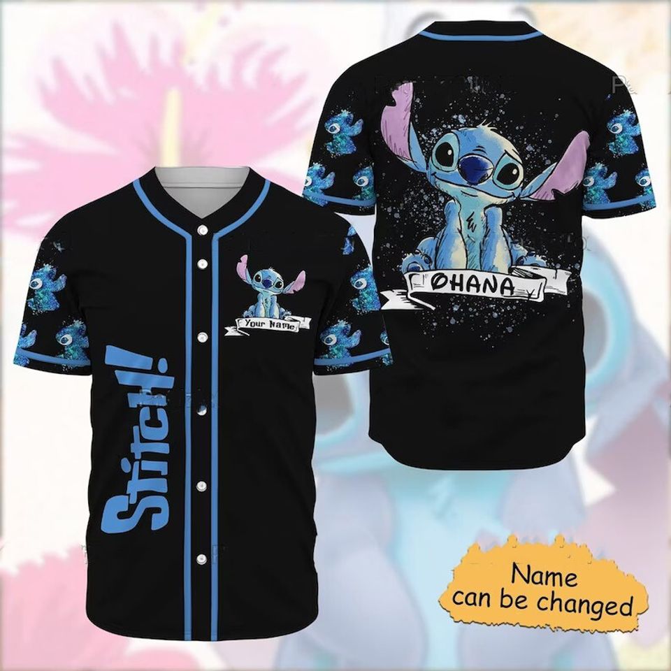 Personalized Disney Stitch Baseball Jersey