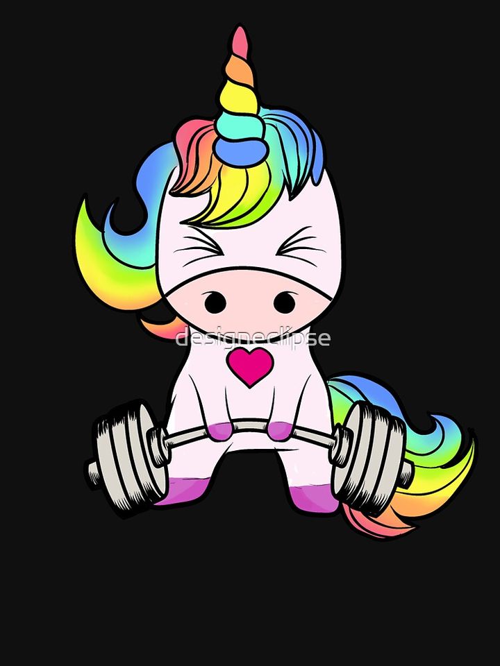 Unicorn Weightlifting Racerback Tank Top