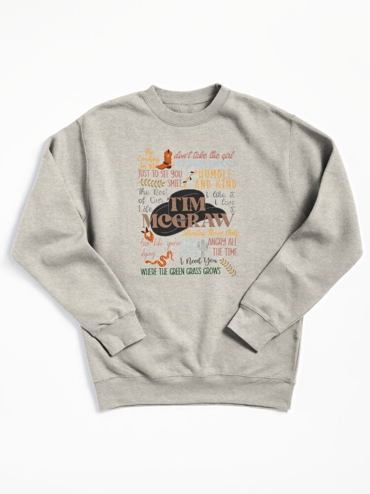 Tim McGraw Lyric Pullover Sweatshirt