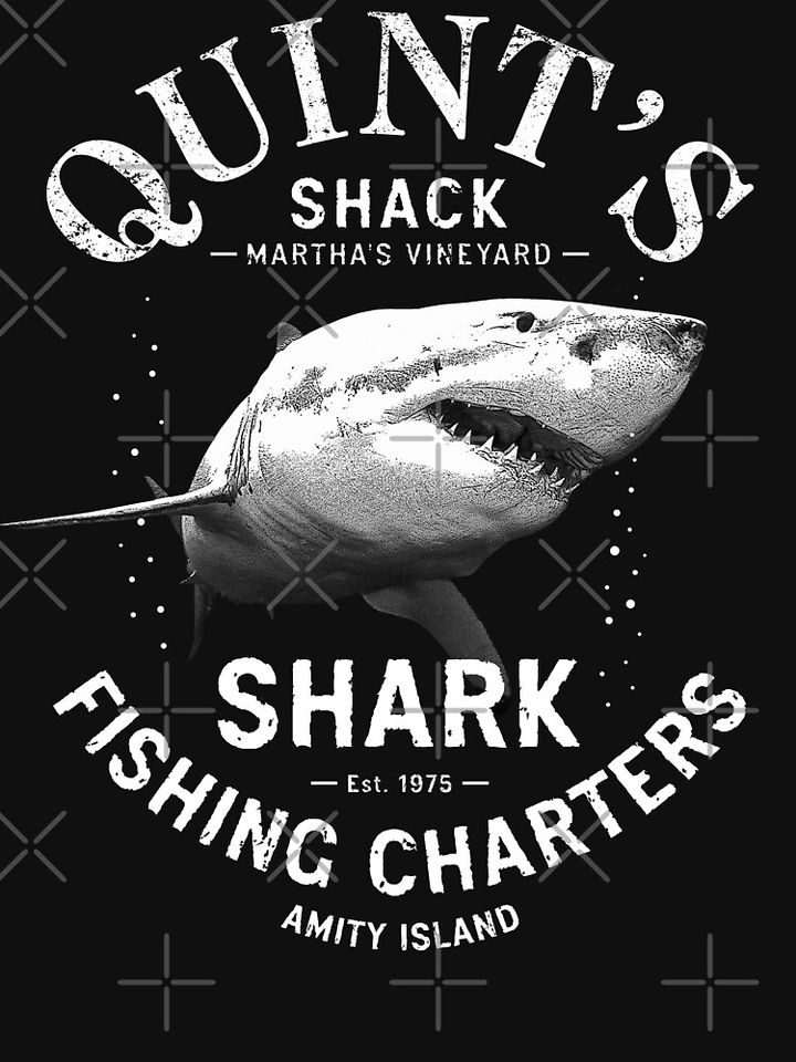 Quint's Shark Fishing Charters Lightweight Hoodie