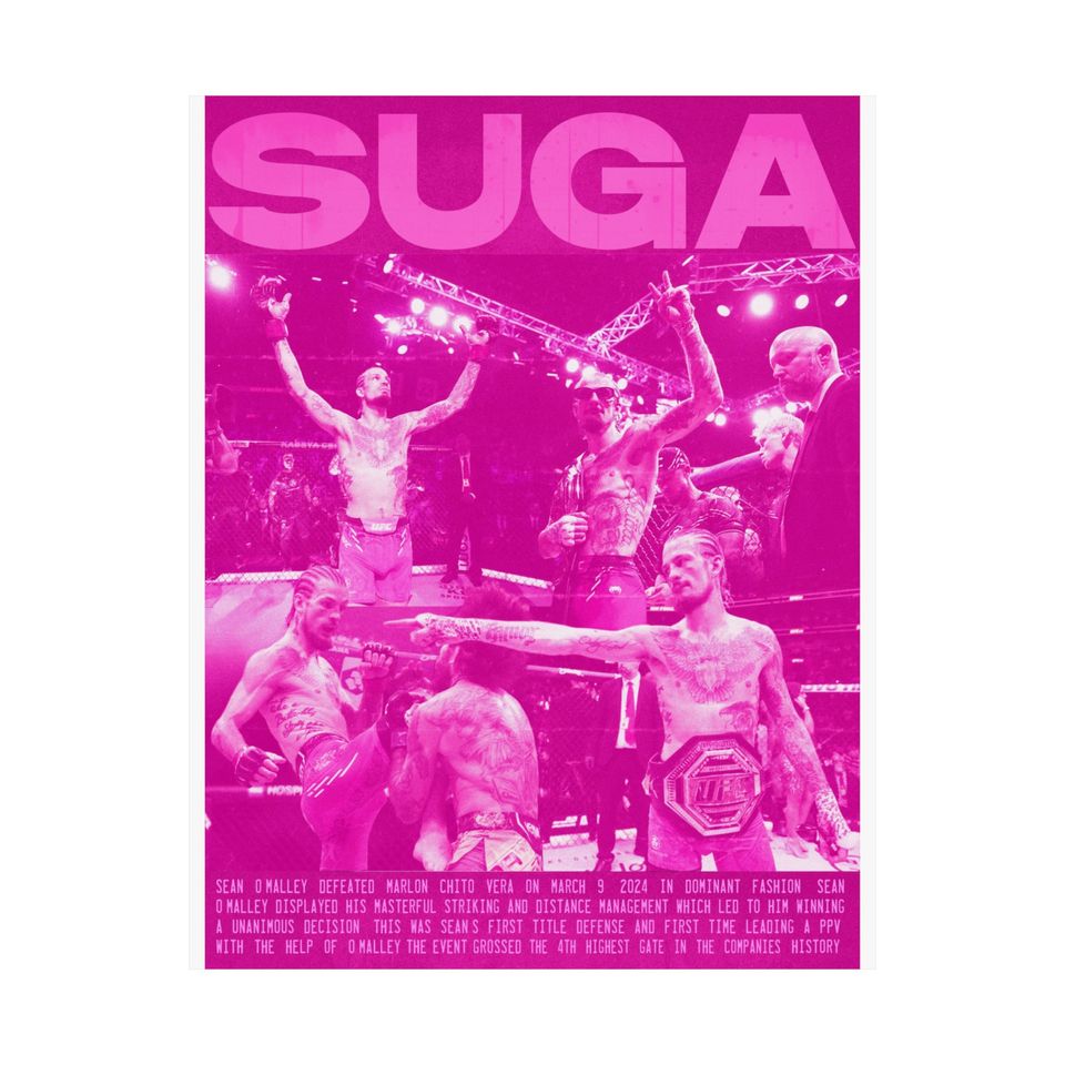 Suga Sean O'Malley Matte Vertical Posters