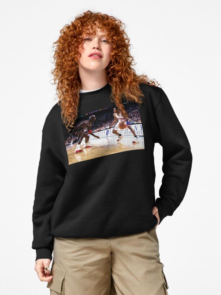 Allen Iverson crossing over Michael Pullover Sweatshirt