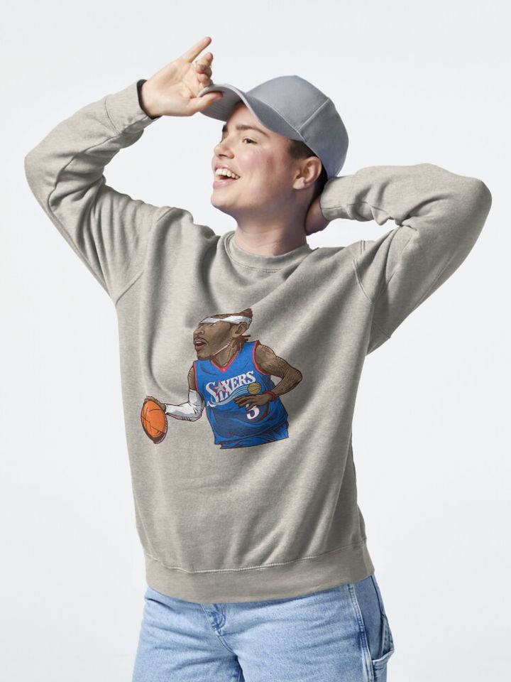 Allen Iverson Art Chibi Pullover Sweatshirt