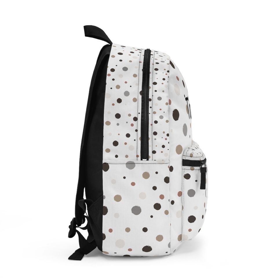 Customizable Modern Polka Dot Backpack | Back to School