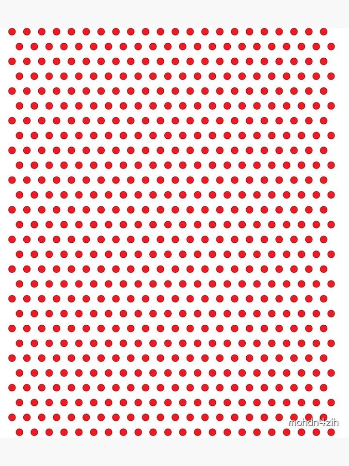 Red on White Polka Dot Face Mask Backpack