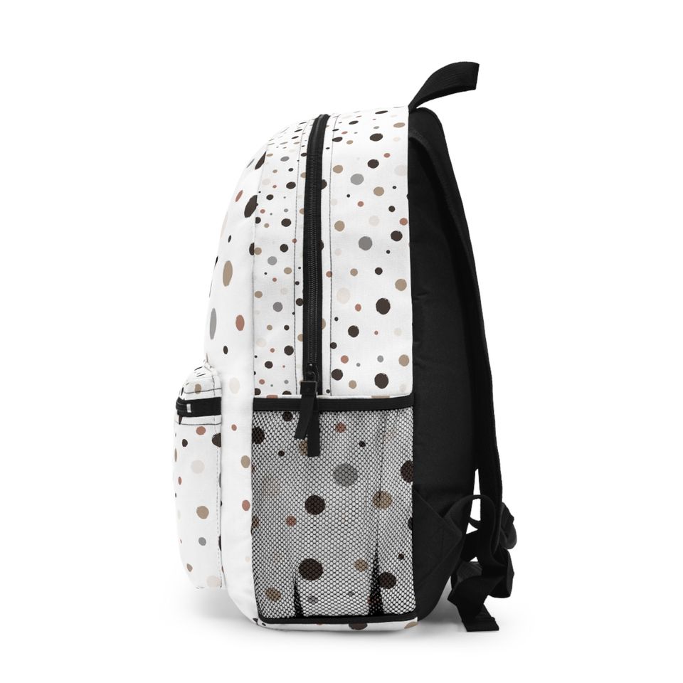 Customizable Modern Polka Dot Backpack | Back to School