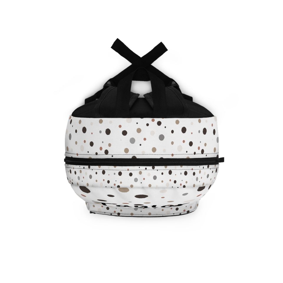 Customizable Modern Polka Dot Backpack | Back to School